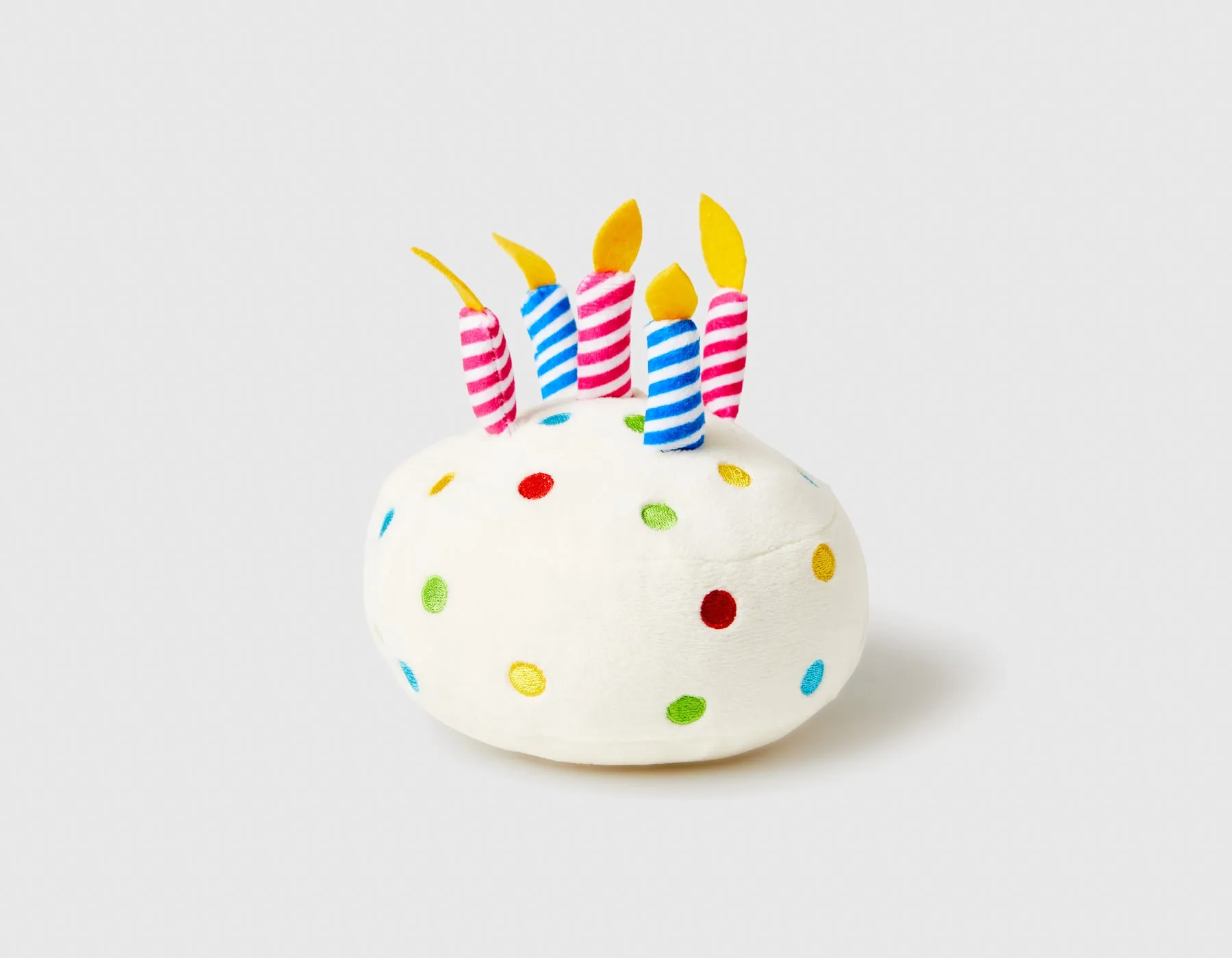 Birthday Cake 6" Plush Dog Toy