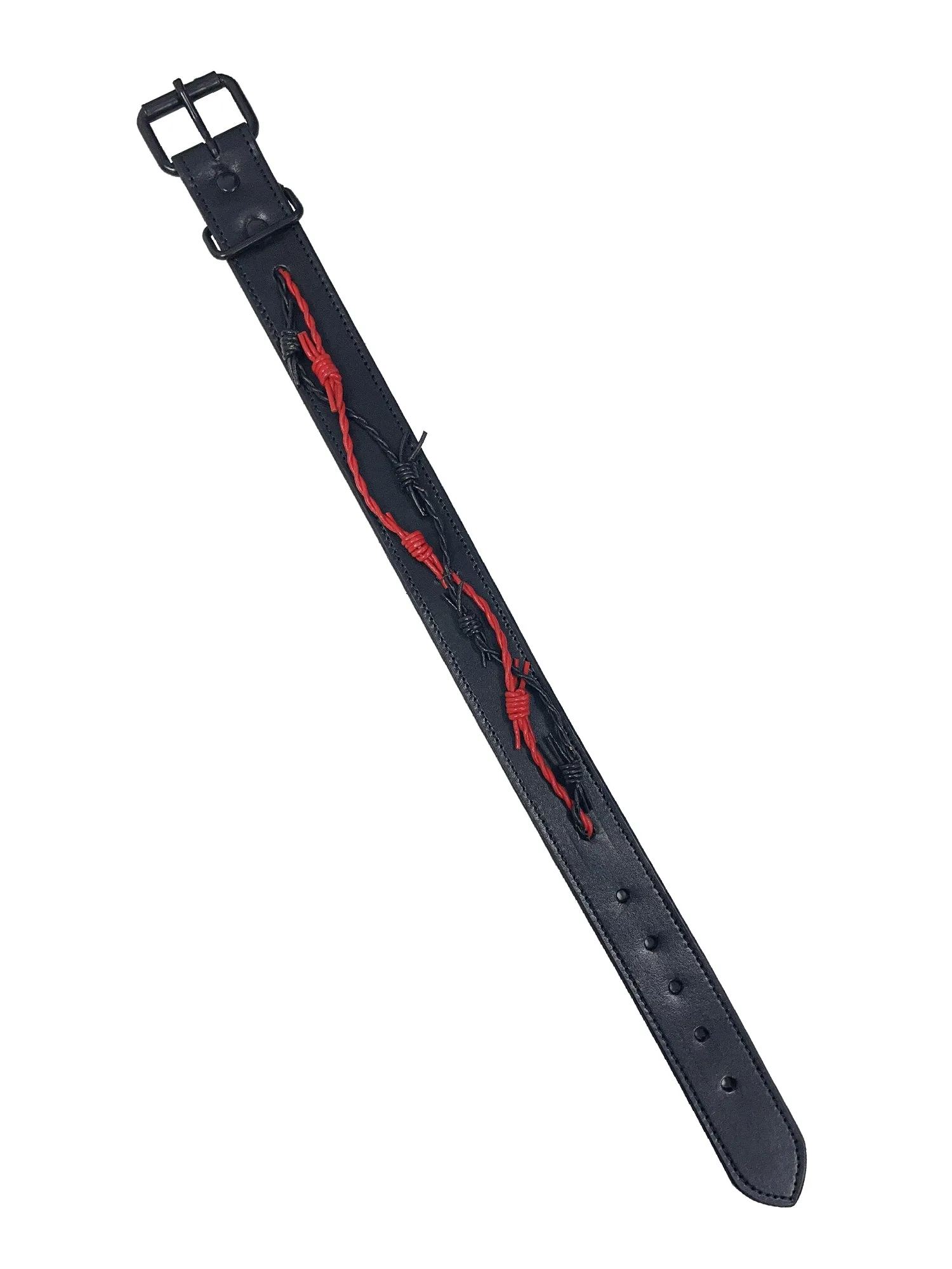 Black & Red Barbed Collar