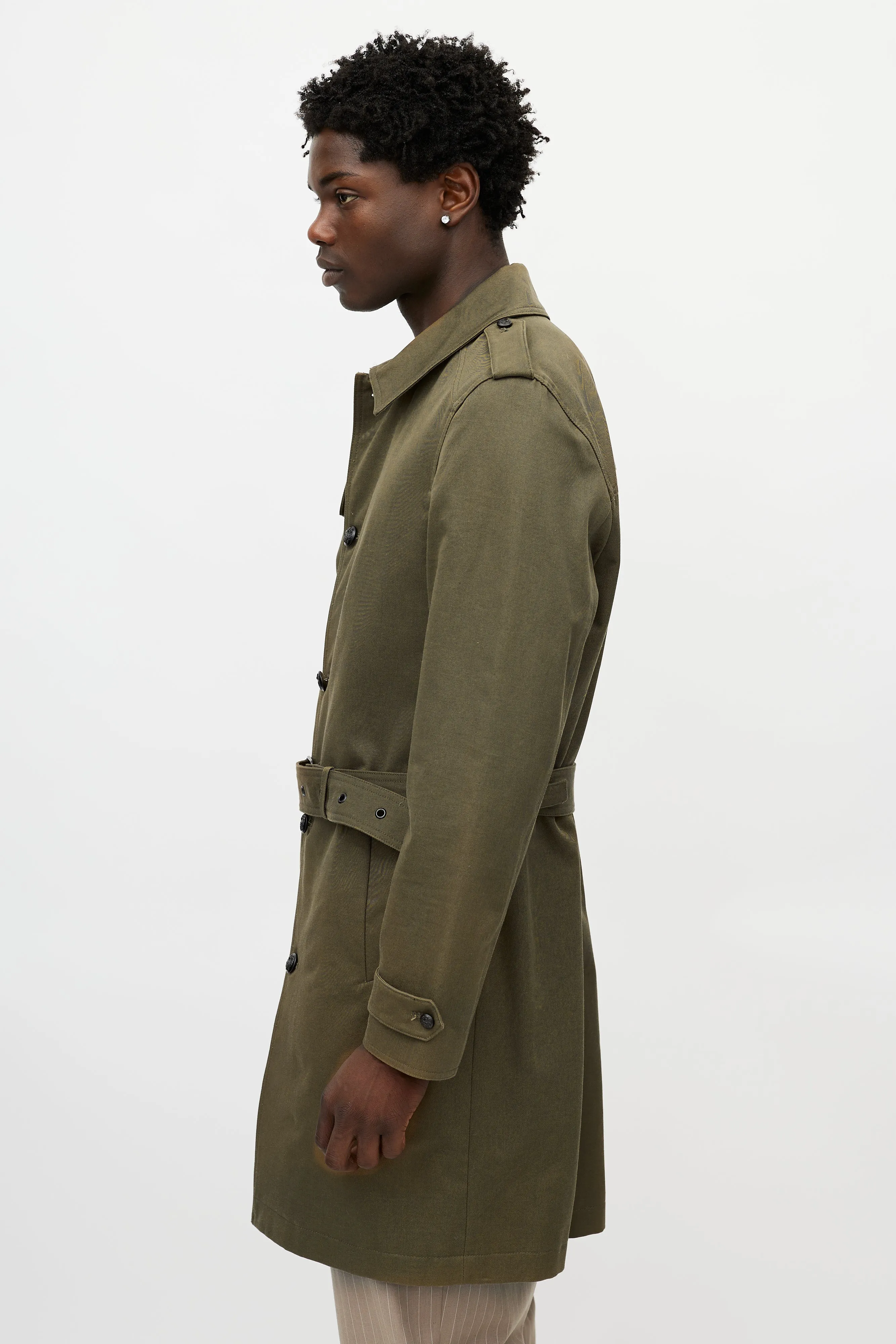 Green Belted Coat