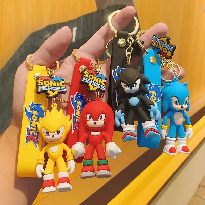 Sonic ROBOT Silicone Keychain - High-Quality 3D Design