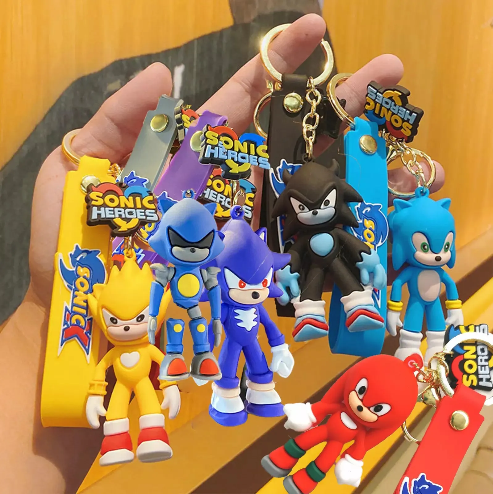 Sonic ROBOT Silicone Keychain - High-Quality 3D Design