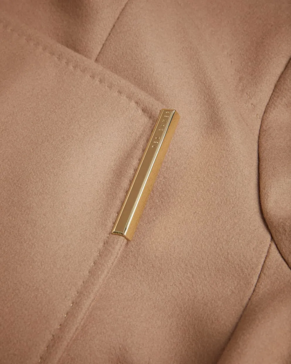Ted Baker Rosess Wool Wrap Short Coat | Camel